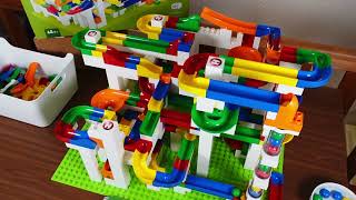 Largest Hubelino Marble Run Set  How good is it really hubelino marblerun legoduplo toyreview [upl. by Cacia199]