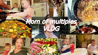 what we eat in a week family mom of 4 vlogs twin mom [upl. by Euqram]