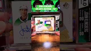 John Klingberg SPA Auto Material 50 sportscards hockeycards tradingcards cards hockey [upl. by Azmah]