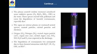 Nonthermal plasma treatment of wastewater [upl. by Tirza710]