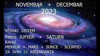 Vedic Transits for all 12 Ascendants  November and December  Eng Sub [upl. by Christine]