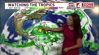 Early look at possible tropical trouble brewing in the Western Caribbean [upl. by Oemac784]