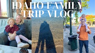 VLOG family trip to Idaho Taking our toddler to Coeur dAlene  coffee dates parks and lakes [upl. by Nahs]