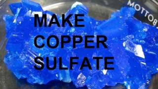 Make Copper Sulfate from Copper and Sulfuric acid 3 ways [upl. by Wiencke]