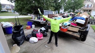 HOARDER HOUSE FORECLOSURE TRASH OUT Cant Believe Were Cleaning Out This Property [upl. by Ydolem76]