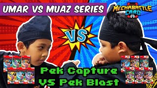 MechaBattle Card Pek Capture VS Pek Blast  Umar VS Muaz Series [upl. by Lezah670]