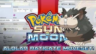 Alolan Raticate Moveset Guide How to use Alolan Raticate Pokemon Sun and Moon w PokeaimMD [upl. by Romona735]