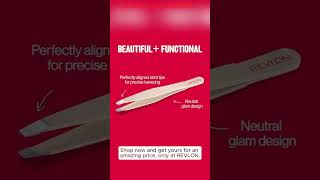 Revlon Designer Series Slant Tweezer – Perfect Precision for Flawless Eyebrow Shaping No Strays Lef [upl. by Thomasine]