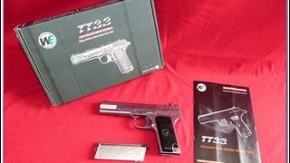 Airsoft WE TT33 Tokarev Silver Shooting tests [upl. by Jeana]