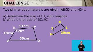 Term 3 Maths Grade 8 Lesson 9 Geometry of 2D Shapes Similar amp Congruent Shapes Video 2 Segment 3 [upl. by Valsimot85]