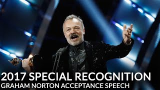 NTA 2017 Special Recognition Graham Norton Acceptance Speech [upl. by Pauletta222]