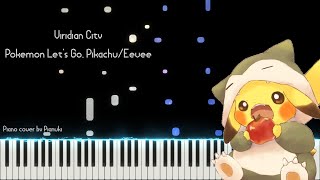 Viridian City  Pokémon Lets go PikachuEevee Piano cover  Pianuki [upl. by Linea]