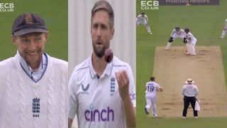 Why did Chris Woakes make spin bowling Why is Joe Root laughing at this [upl. by Yeliah]