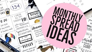 31 Ways to Use Your Monthly View in your Planner  Monthly Spread Ideas [upl. by Occer]