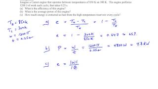 Chapter 15 Example 7 Carnot engine [upl. by Paulie]