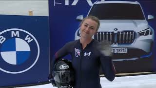 2 Woman bobsleigh Heat 4 Wch st MoritzCelerina [upl. by Veneaux]