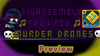 Preview 13 disassembly required murder drones Geometry dash [upl. by Amathist]