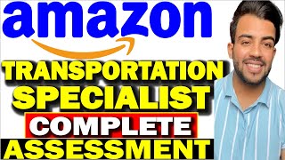 Amazon TRANSPORTATION SPECIALIST Assessment with ANSWERS Freshers can apply [upl. by Farny]