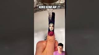 Kuku kena air spookynails nailart scarynails beetlejuice nails halloween nailsnailsnails [upl. by Charters977]