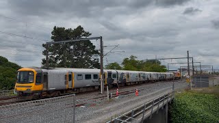 SRV 5993 DFB 7295 with the Te huia 102 crossing Forest lake road bridge Hamilton NIMT [upl. by Possing70]