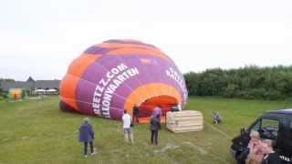 Time Lapse hot air balloon Greetzzcom 16072013 [upl. by Elga]