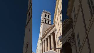 chiming bells in assisi centroitalia torredelpopolo medioevo italy art franciscus [upl. by Villiers]