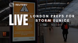 LIVE Airplanes land at Heathrow Airport as Storm Eunice brings strong winds [upl. by Teri]