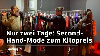 PopUpStore in den Großen Bleichen Gebrauchte Kleidung zum Kilopreis [upl. by Zakarias]