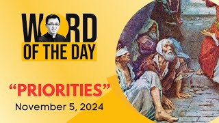 PRIORITIES  Word of the Day  November 5 2024 [upl. by Odrareg]