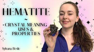 HEMATITE  Crystal Healing Meaning Uses amp Properties ✨ Crystal healing for beginners [upl. by Wendell590]