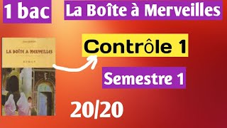 Contrôle 1 semestre 1 français 1bac [upl. by Ardene]