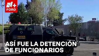 Operativo Enjambre Detención de funcionarios ligados a criminales en Edomex  Las Noticias [upl. by Abdel]