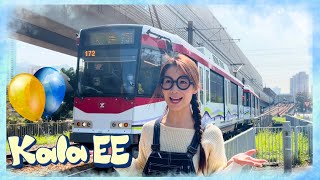 輕鐵 交通工具 輕便鐵路Learning Light Rail Transit transportation with Kala EE 香港交通工具 廣東話教學 兒童中文學習 親子活動 [upl. by Akeylah]