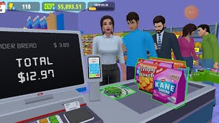 my supermarket simulator 3d mod apk unlimited money and energy  Day 60 shop level 33 🟢 [upl. by Sokairyk803]