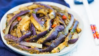 Easy Eggplant in Garlic Sauce Recipe with Tricks to Retain the Purple Color [upl. by Eldridge]