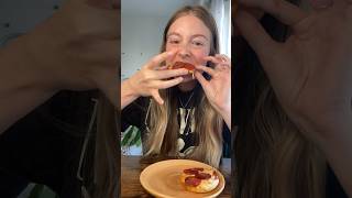 Homemade bagel bites mukbang eatingvideos eating letseat asmreating eatwithme [upl. by Noremmac]