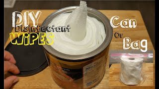 How To Make DIY Disinfectant Wipes Easy Simple [upl. by Esidnac]