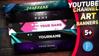 Free Youtube Banner Template Pixellab Android  plp template 2 [upl. by Abroms]