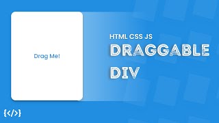 Create Draggable Div with Tilt Effect using HTML CSS and JS [upl. by Nemraciram]