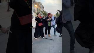 PRANK NONNA SPAVENTOSA👵🏻 granny prank grandma reaction ballerina salsa funny viral [upl. by Barcellona91]