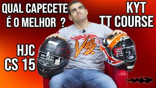 QUAL É MELHOR   CAPACETES HJC CS 15 VS KYT TT COURSE  MOTOSPRINT [upl. by Dhu97]