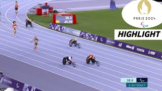 Peoples Republic of China Won Gold  Paralympic Athletics 4x100m Universal Relay Highlights [upl. by Novick79]