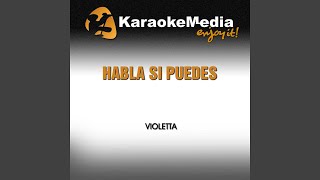 Habla Si Puedes Karaoke Version In the Style of Violetta [upl. by Cindi]