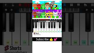 FUN TIME INCREDIBOX SPRUNKI Song  Easy Piano Tune shorts [upl. by Ardnasal]