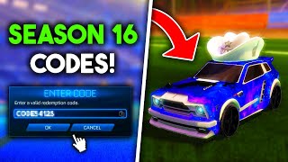 Rocket League FREE Codes in Season 16 [upl. by Binni]