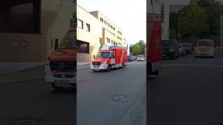 1RTW1 Rettung Herzebrock Claraholz  NEF1 Rettung Delbrück am Paderborner Vincenz Krankenhaus [upl. by Alenas498]