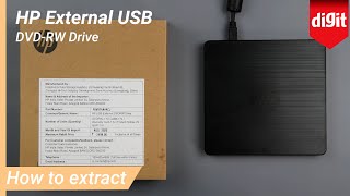 How To extract a CD DVD from HP External USB DVD RW Drive [upl. by Bonnie352]