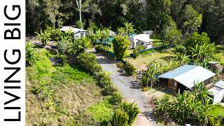 Tour An Amazing Permaculture Farm With Food Forest Gardens amp Tiny House Community [upl. by Llenahs]