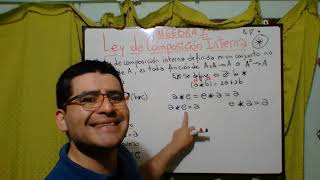 ALGEBRA I  ACT 10  LEY DE COMPOSICIÍN INTERNA EJEMPLOS DE PROPIEDADES Y ELEMENTOS DISTINGUIDOS [upl. by Ithaman]