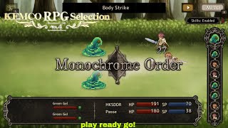 Kemco RPG Selection Volume 4 play Monochrome Order PLAY READY GO [upl. by Ardnnaed887]